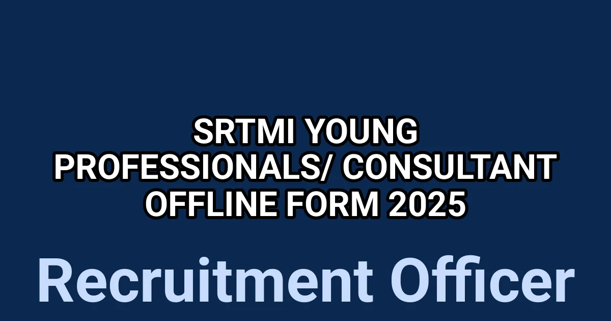 SRTMI Young Professionals/ Consultant Offline Form 2025 1 tmp32m4cbqb