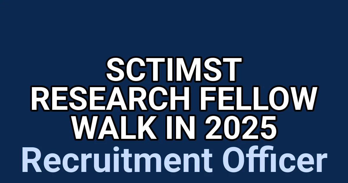 SCTIMST Research Fellow Walk in 2025 1