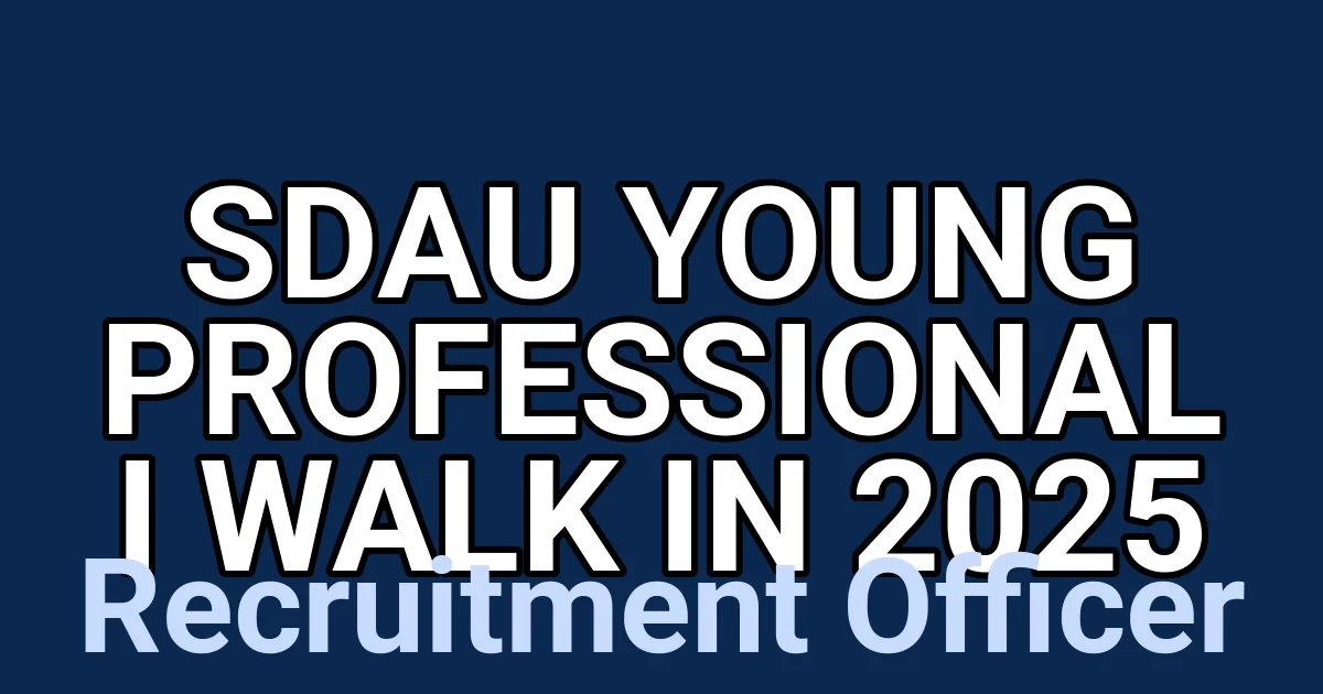 SDAU Young Professional I Walk in 2025 1 tmpprat1rtr