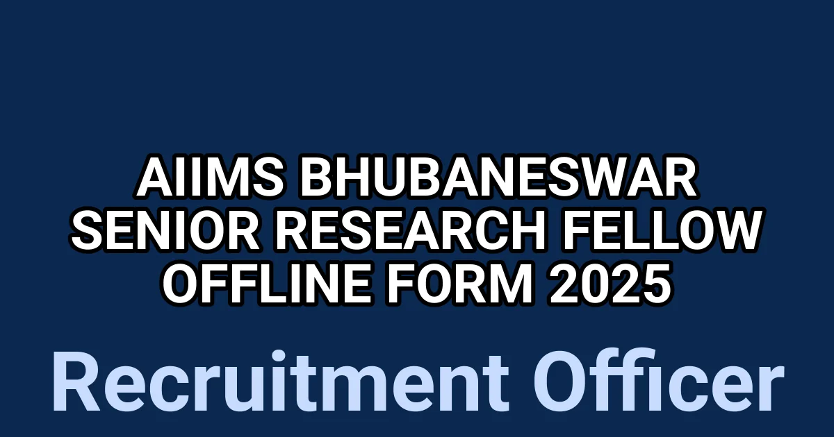AIIMS Bhubaneswar Senior Research Fellow Offline Form 2025 1 tmpzu62v0th