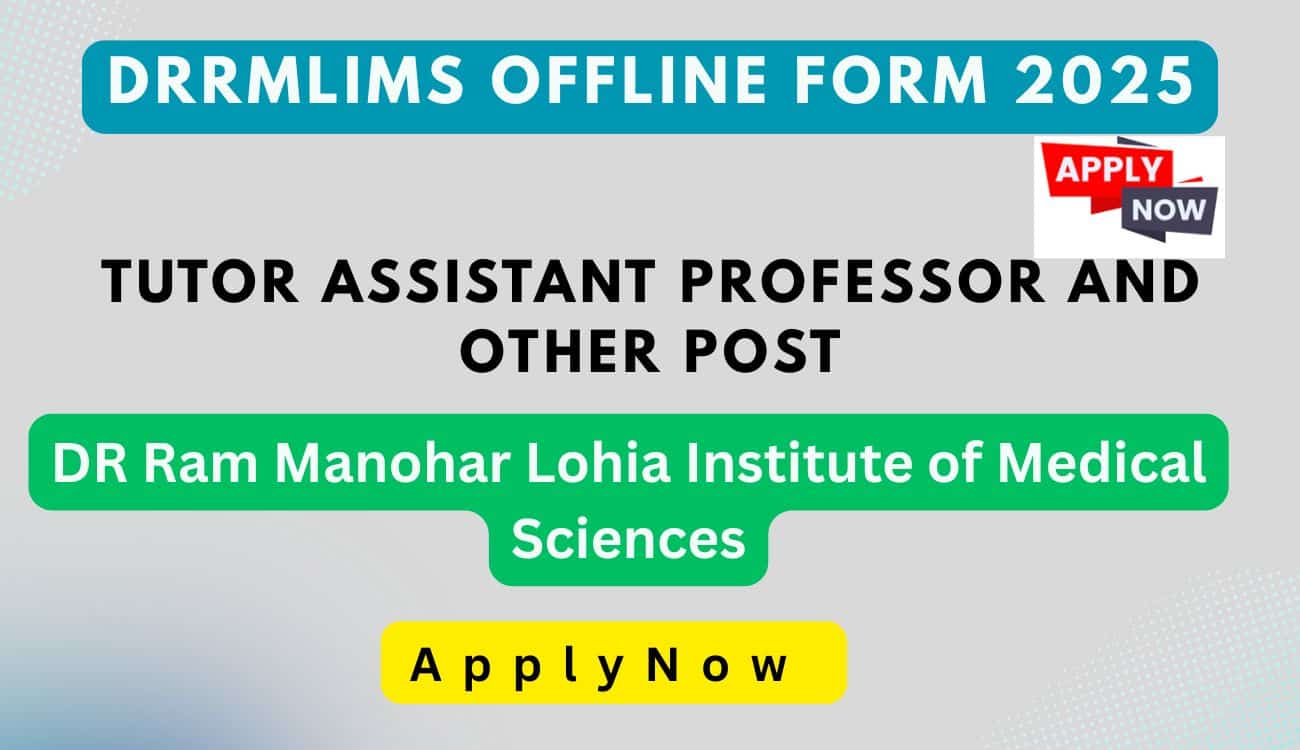 DRRMLIMS Tutor Assistant Professor and Other Offline Form 2025