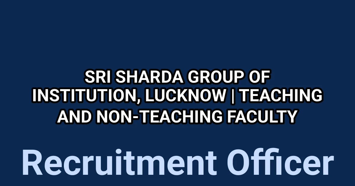 Sri Sharda Group of Institution, Lucknow | Teaching and Non-Teaching Faculty 1 tmp4qo5zjb5