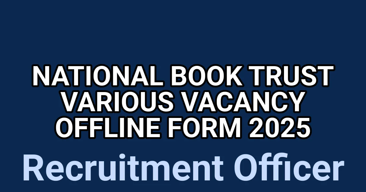 National Book Trust Various Vacancy Offline Form 2025 1 tmp7ki64vi2