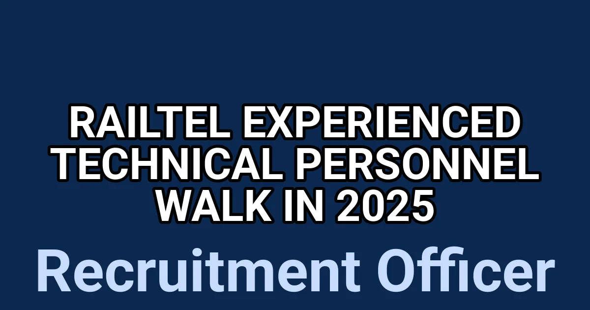 RailTel Experienced Technical Personnel Walk in 2025 1 tmp82vh3hne