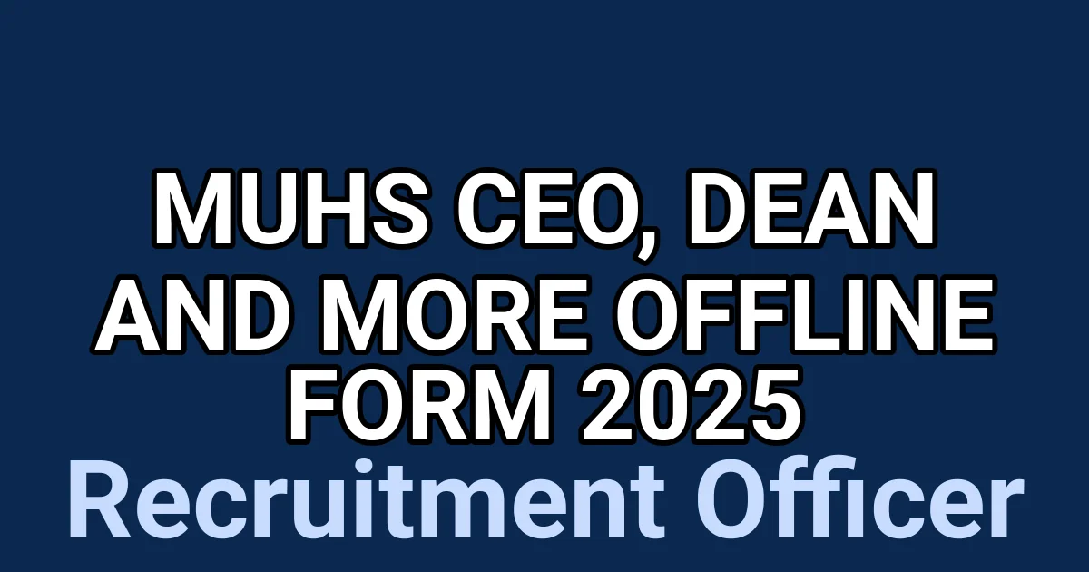 MUHS CEO, Dean and More Offline Form 2025 1
