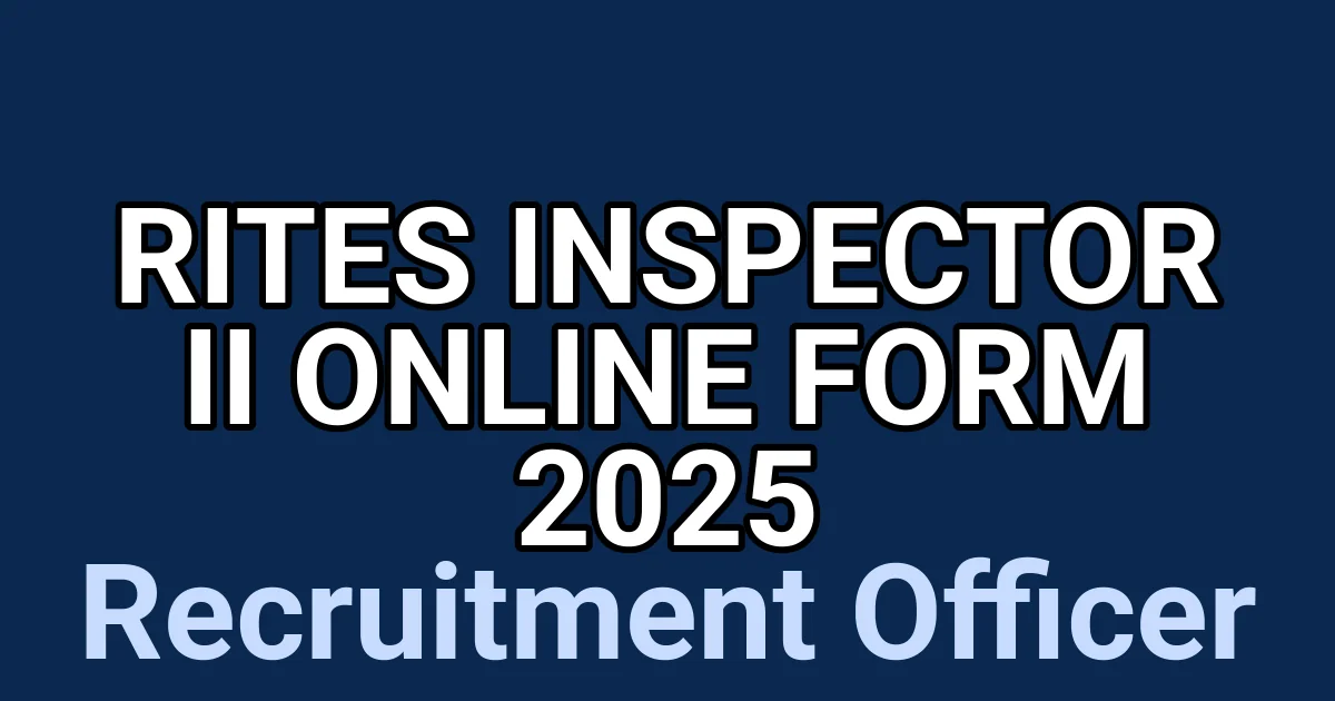 RITES Inspector II Online Form 2025 1 tmp86w9mm6c