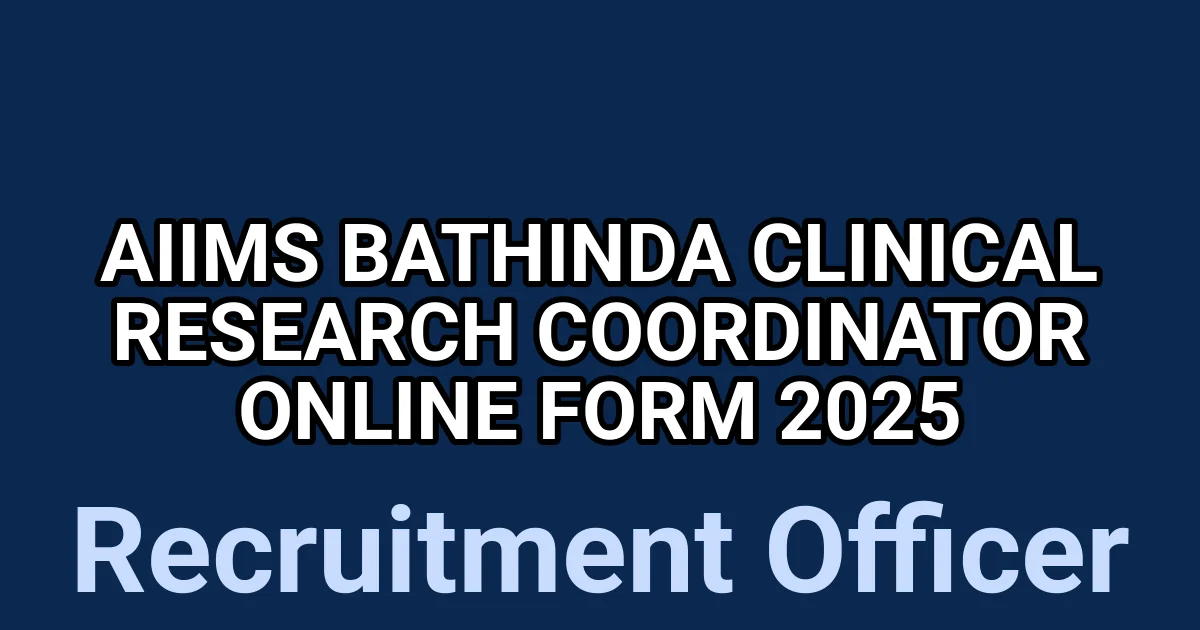 AIIMS Bathinda Clinical Research Coordinator Online Form 2025 1 tmpe29g8zm