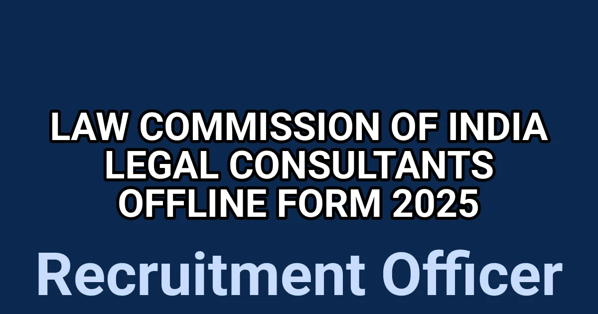 Law Commission of India Legal Consultants Offline Form 2025 1 tmpf7lf6hib