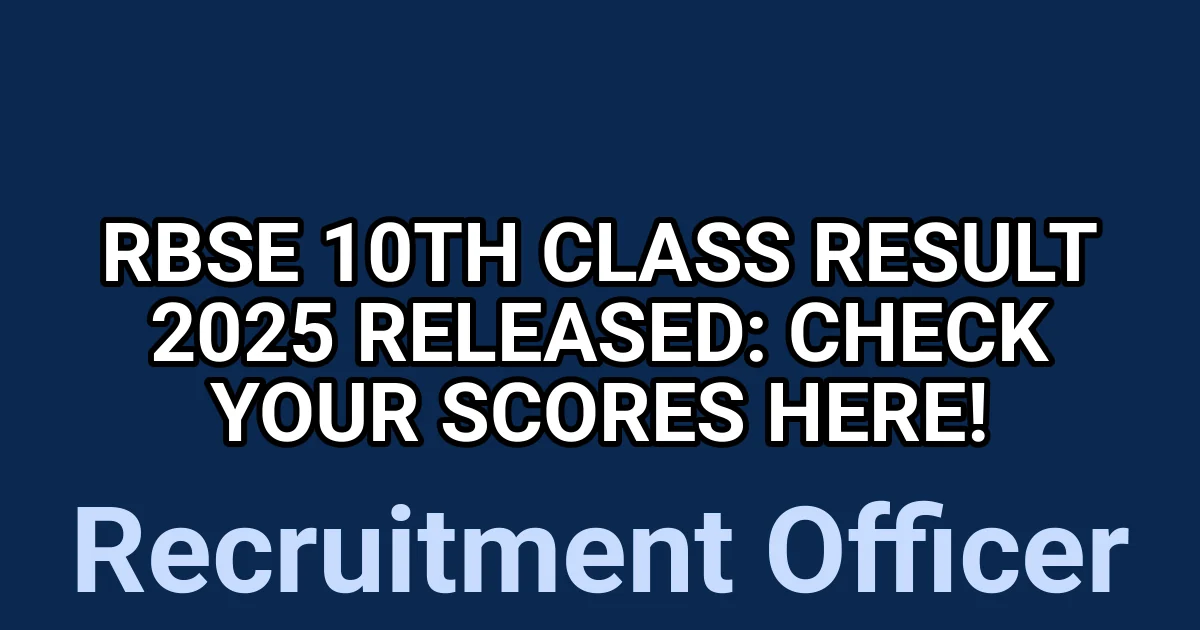 RBSE 10th Class Result 2025 Released: Check Your Scores Here! 1 tmpfnispksa