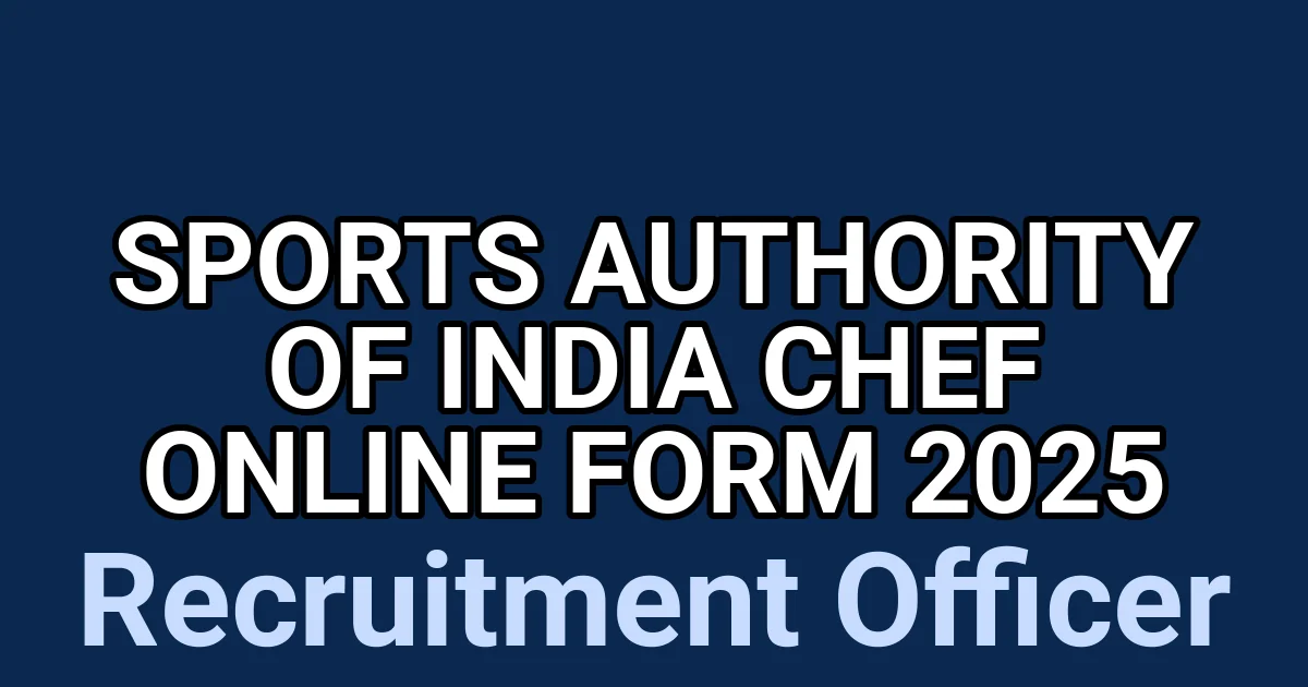 Sports Authority of India Chef Online Form 2025 1 tmpgryeai4j