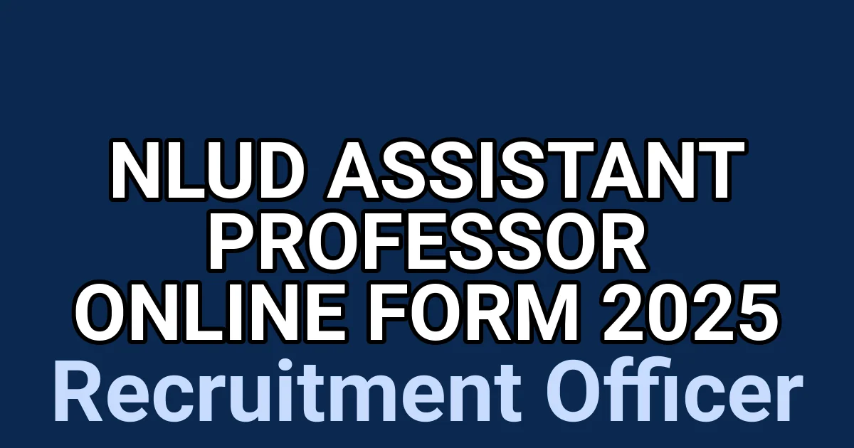 NLUD Assistant Professor Online Form 2025 1 tmpjkwoj6lf