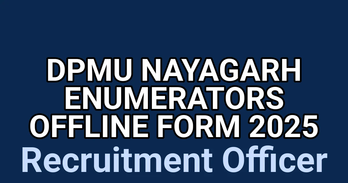 DPMU Nayagarh Enumerators Offline Form 2025 1 tmplauk0ddz