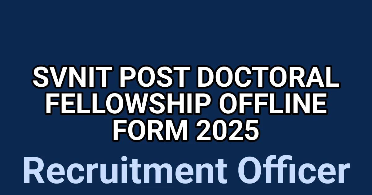 SVNIT Post Doctoral Fellowship Offline Form 2025 1 tmpon 6iudb