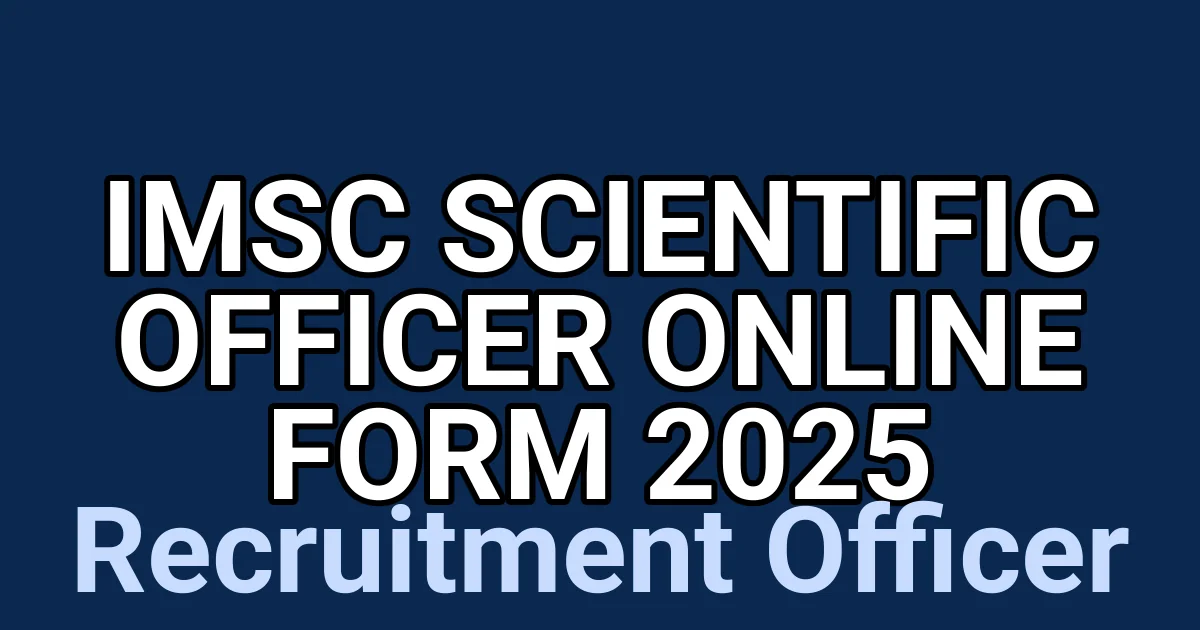 IMSC Scientific Officer Online Form 2025 1 tmpsvzphzaz