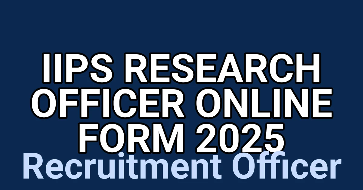 IIPS Research Officer Online Form 2025 1 tmptecy632c