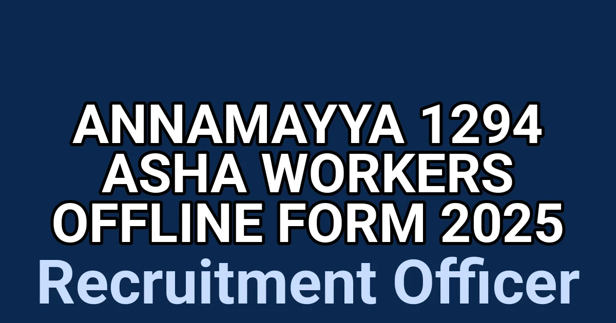 Annamayya 1294 ASHA Workers Offline Form 2025 1 tmpzmgns69y
