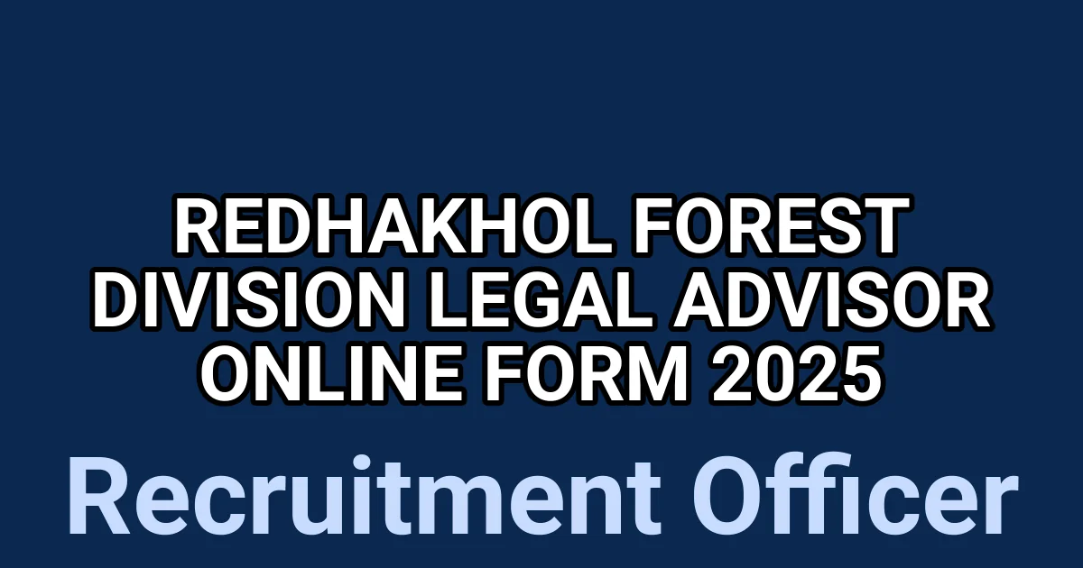 Redhakhol Forest Division Legal Advisor Online Form 2025 1 tmp3hq2m7jv