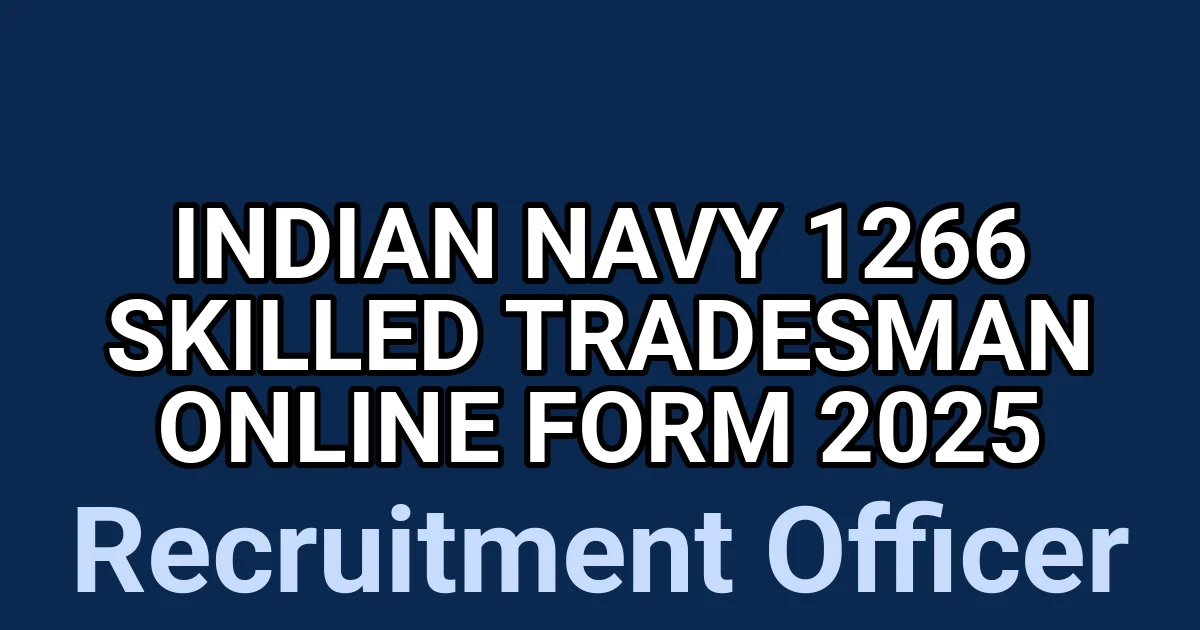 Indian Navy 1266 Skilled Tradesman Online Form 2025 1 tmp4hgmktm9