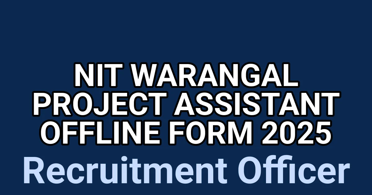 NIT Warangal Project Assistant Offline Form 2025 1 tmp5o1iv6mb