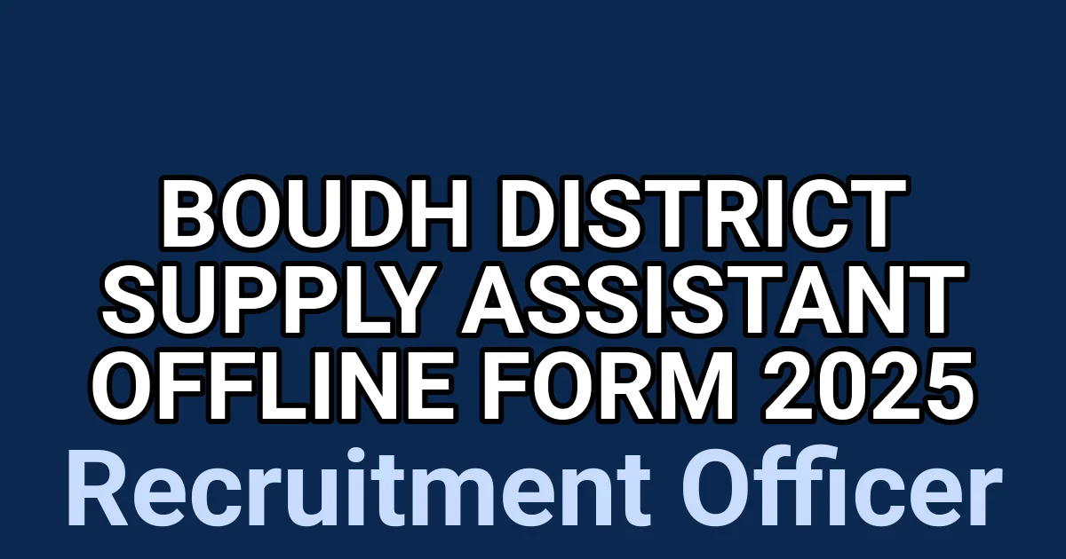 Boudh District Supply Assistant Offline Form 2025 1 tmpeci7pses