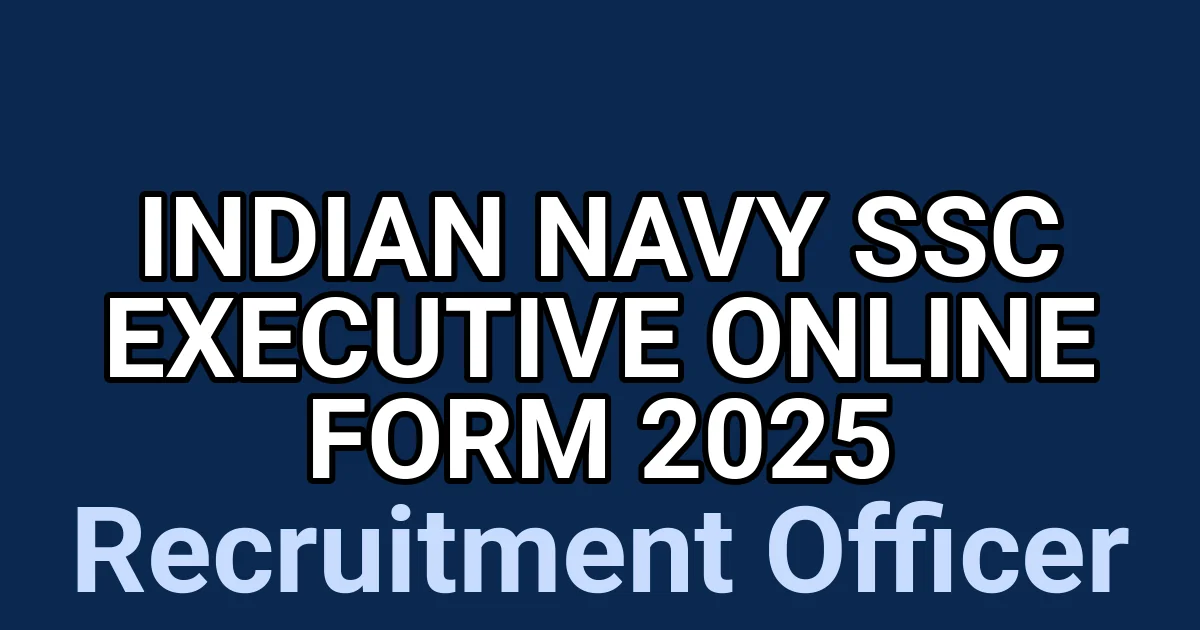 Indian Navy SSC Executive Online Form 2025 1 tmpf7c3way9