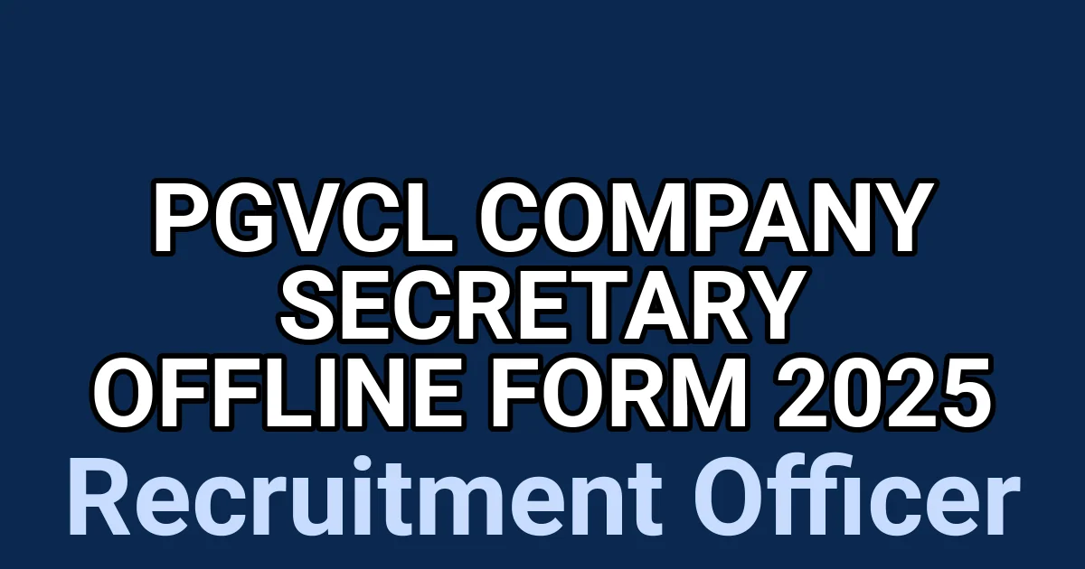PGVCL Company Secretary Offline Form 2025 1 tmpjiolhpy8