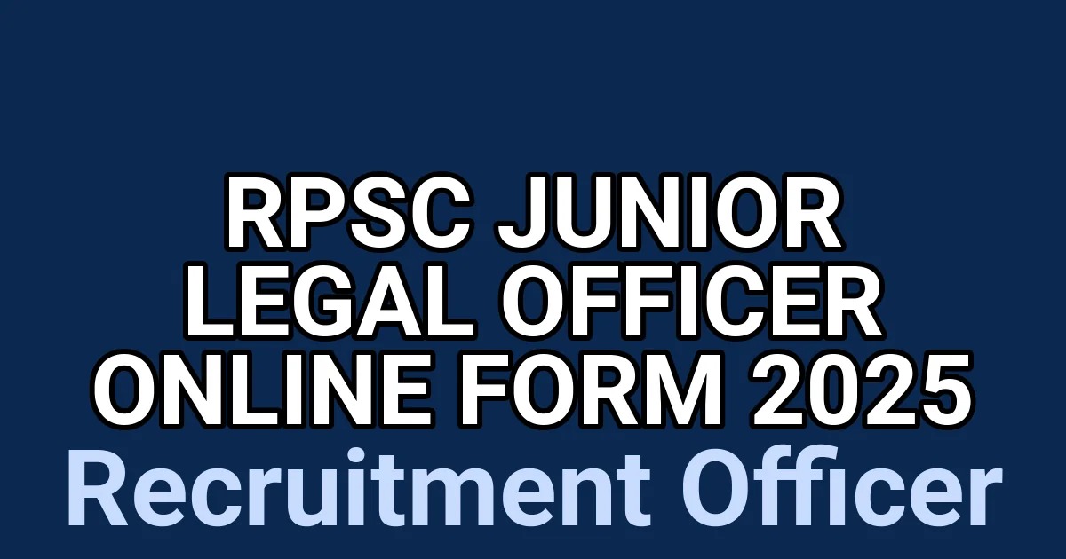 RPSC Junior Legal Officer Online Form 2025 1 tmpm150ezeh