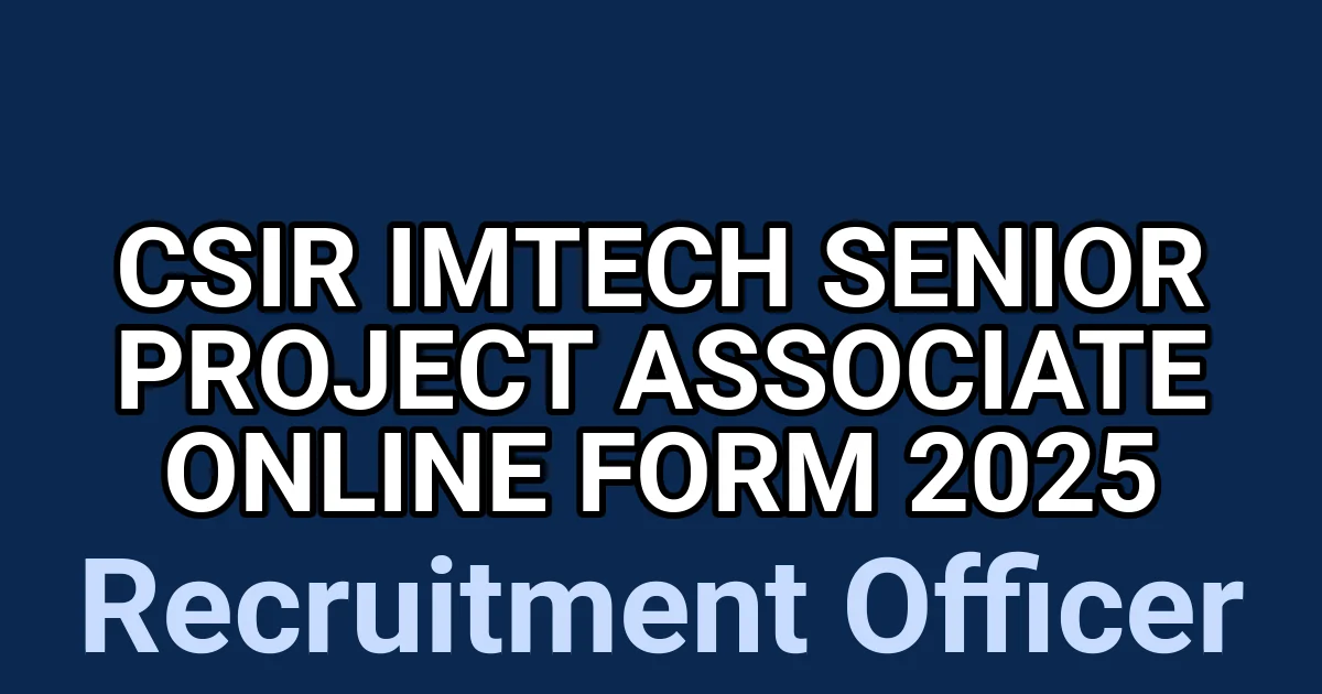 CSIR IMTECH Senior Project Associate Online Form 2025 1 tmpubs spas