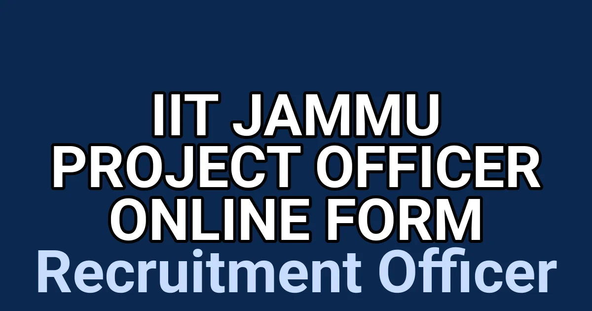 IIT Jammu Project Officer Online Form 1 tmp5e6sso9q