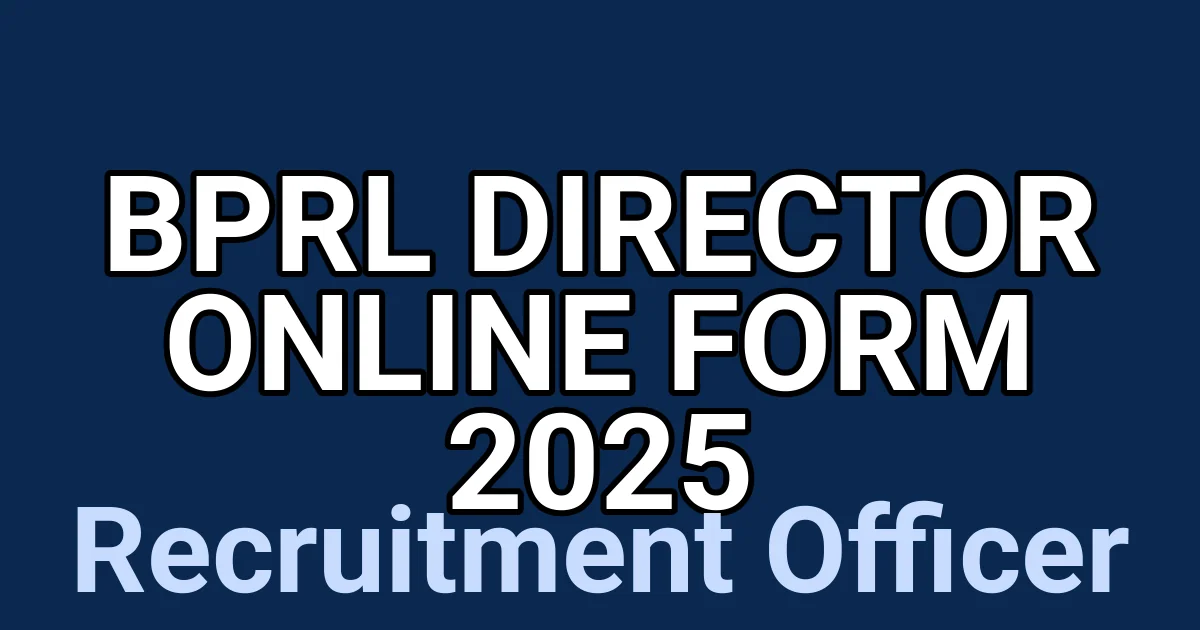 BPRL Director Online Form 2025 1