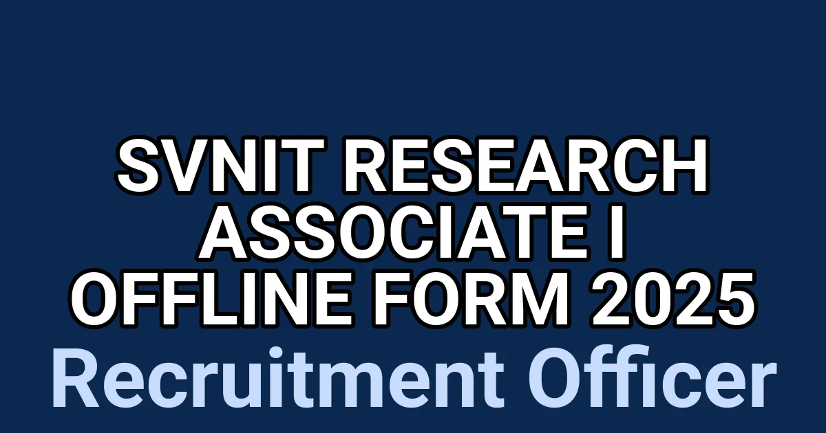 SVNIT Research Associate I Offline Form 2025 1 tmp87oywgck