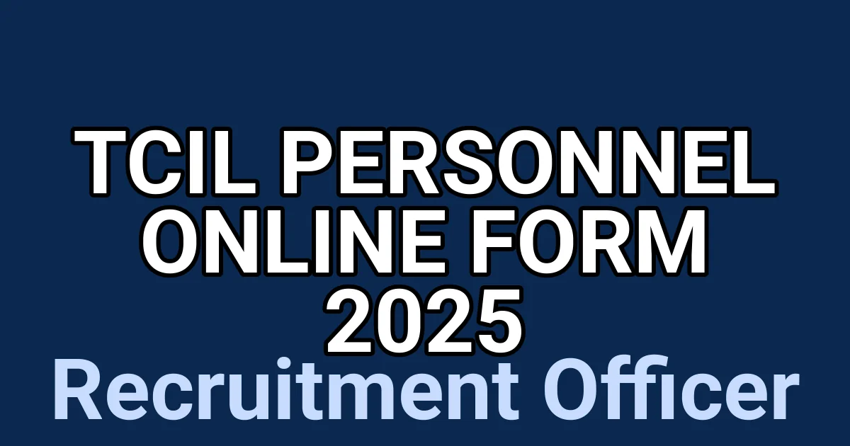 TCIL Personnel Online Form 2025 1 tmpdq2ru5as