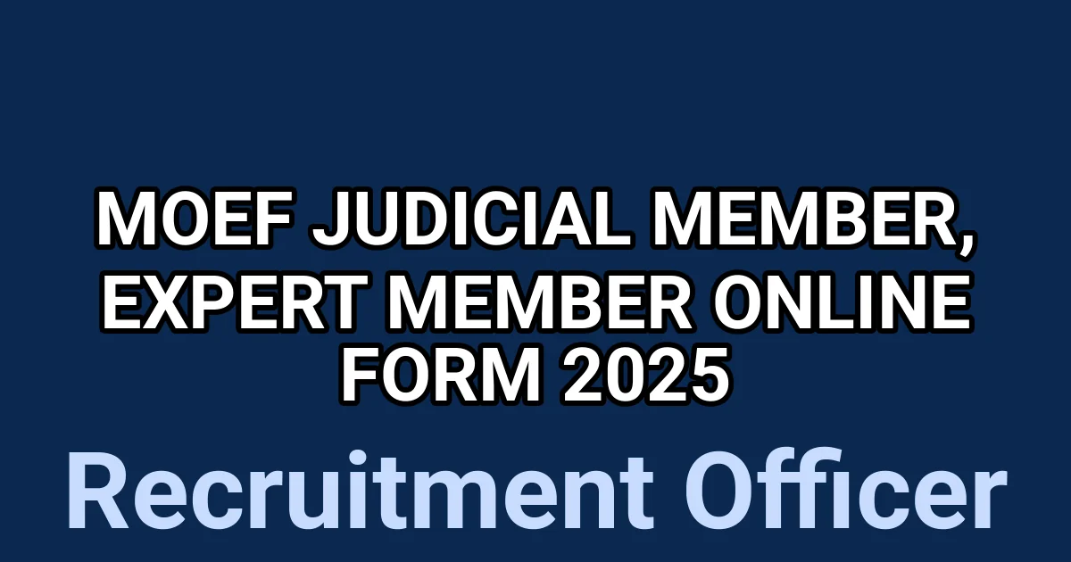 MoEF Judicial Member, Expert Member Online Form 2025 1 tmpgu4gc2or