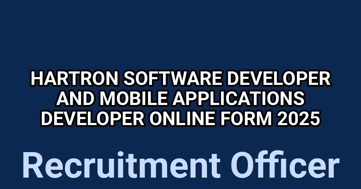 HARTRON Software Developer and Mobile Applications Developer Online Form 2025 1 tmpjey1rqgj