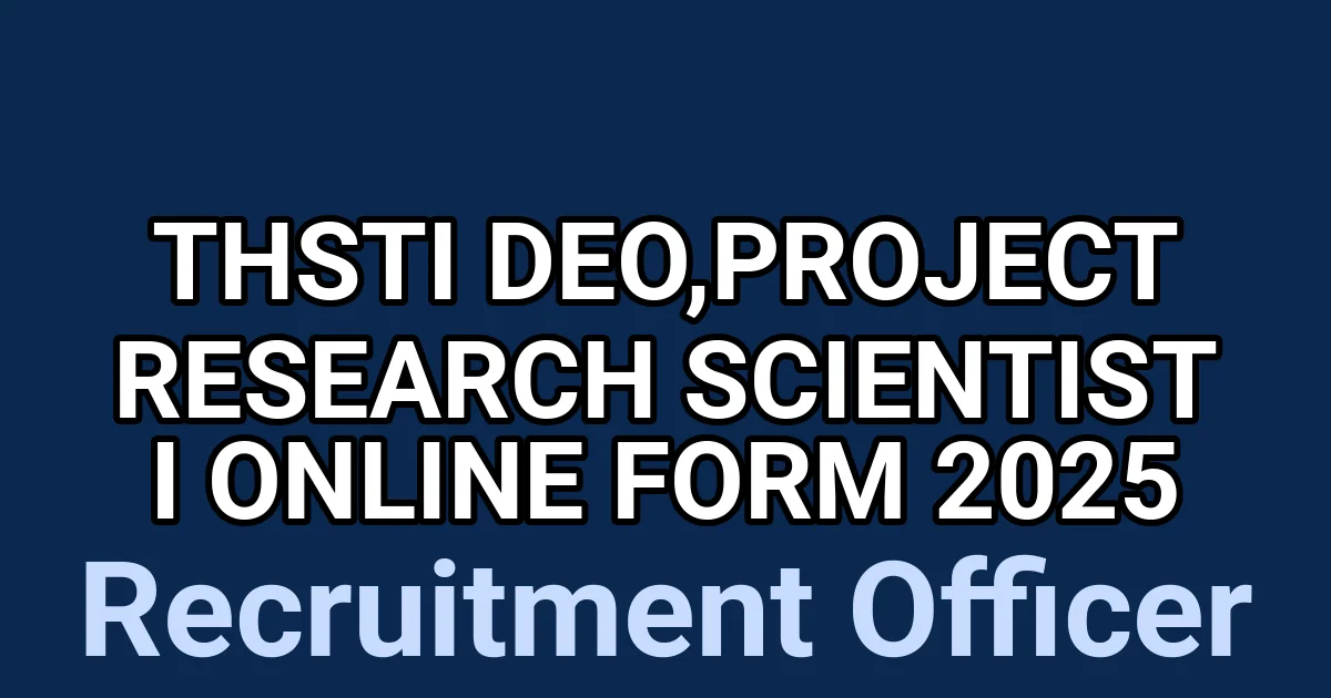 THSTI DEO,Project Research Scientist I Online Form 2025 1 tmpk9phgzee