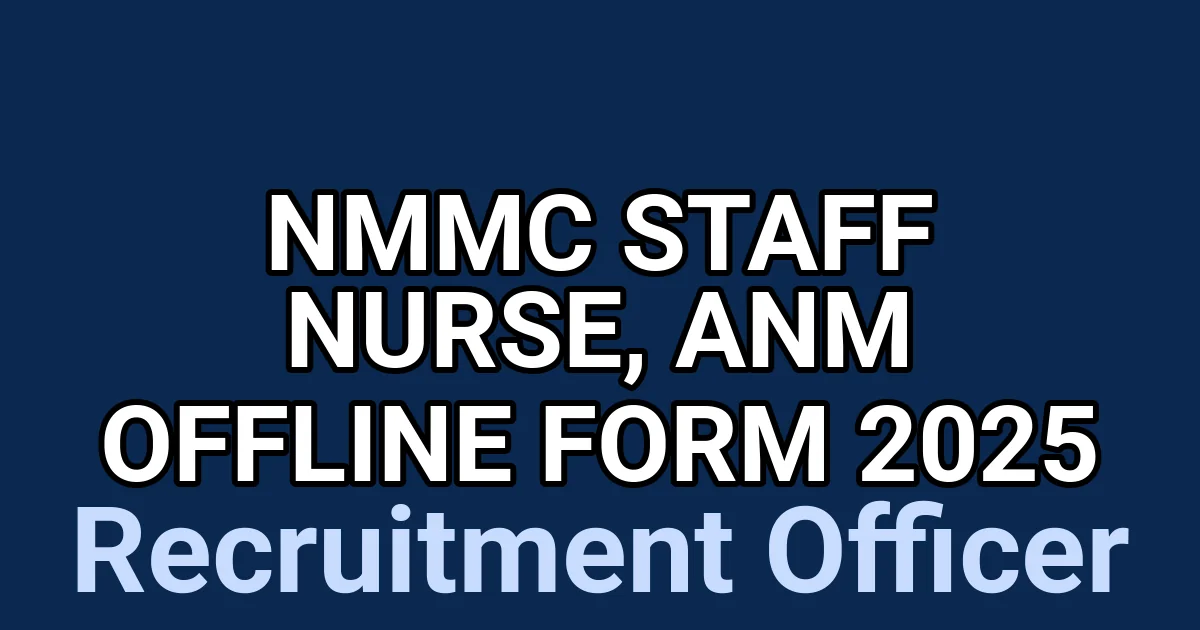 NMMC Staff Nurse, ANM Offline Form 2025 1 tmplumhtjbn