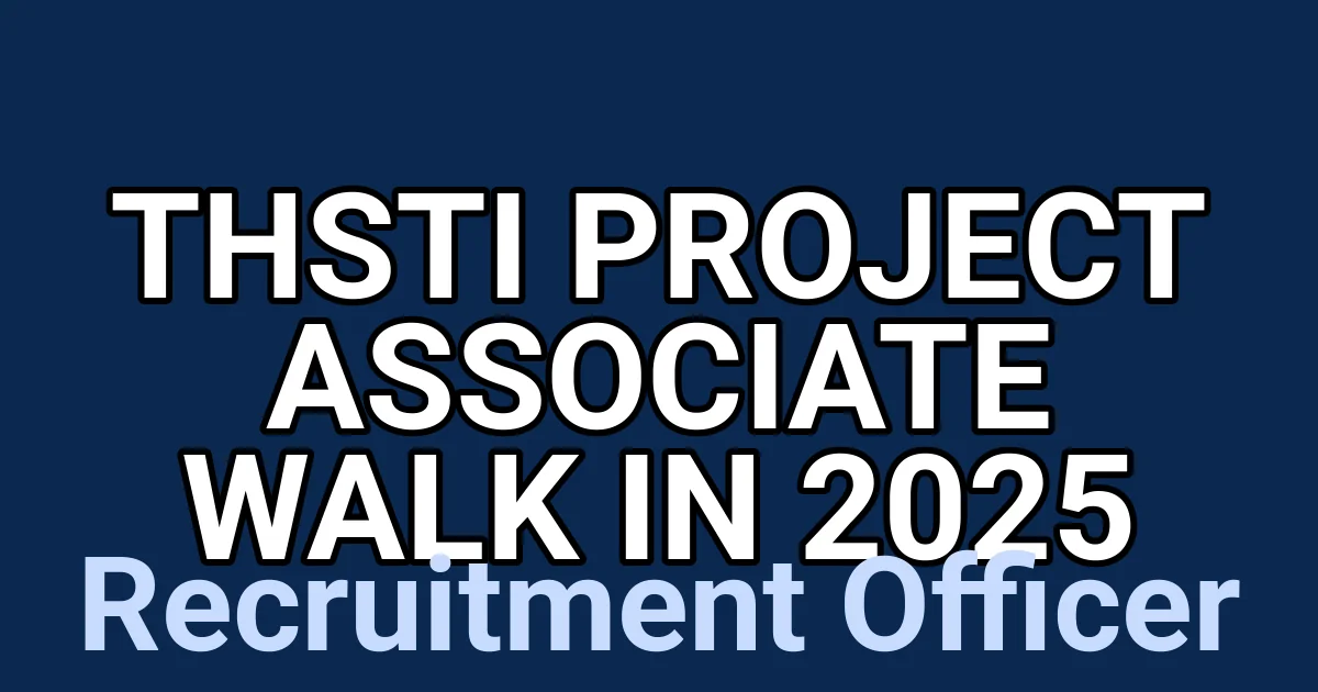 THSTI Project Associate Walk in 2025 1 tmp2u50u9ad