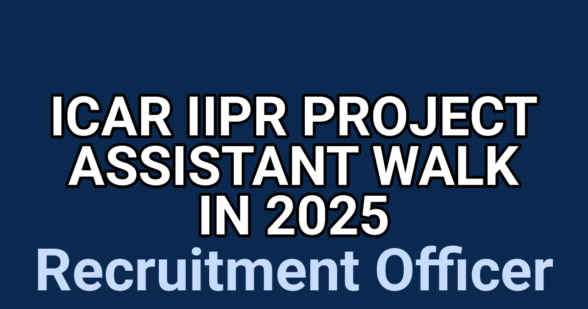 ICAR IIPR Project Assistant Walk in 2025 1 tmp7jdmm sp