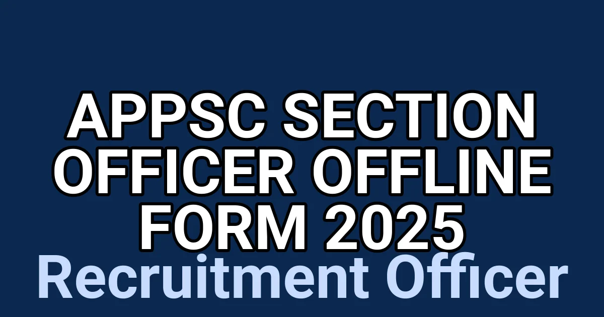 APPSC Section Officer Offline Form 2025 1 tmp aqnicz2