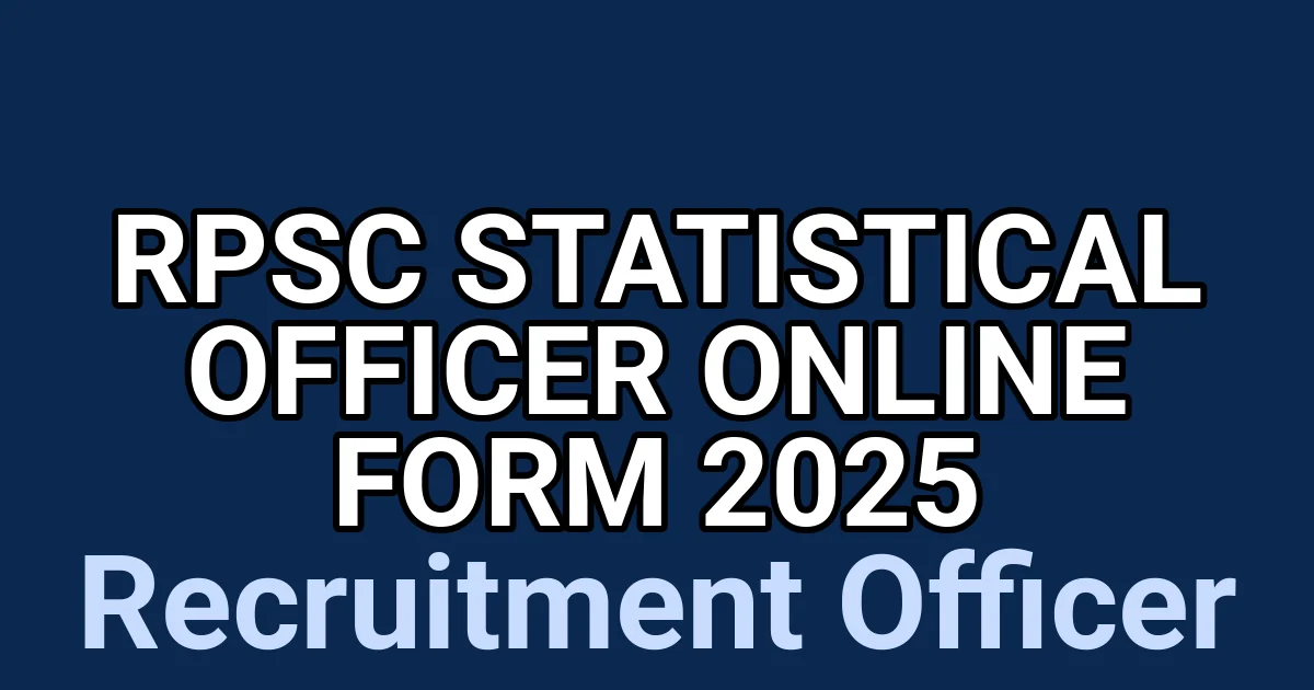 RPSC Statistical Officer Online Form 2025 1 tmpdcgeemek