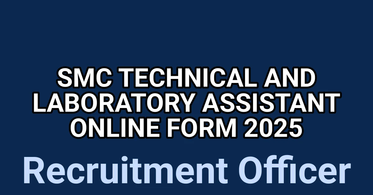 SMC Technical and Laboratory Assistant Online Form 2025 1 tmpghsarzdl