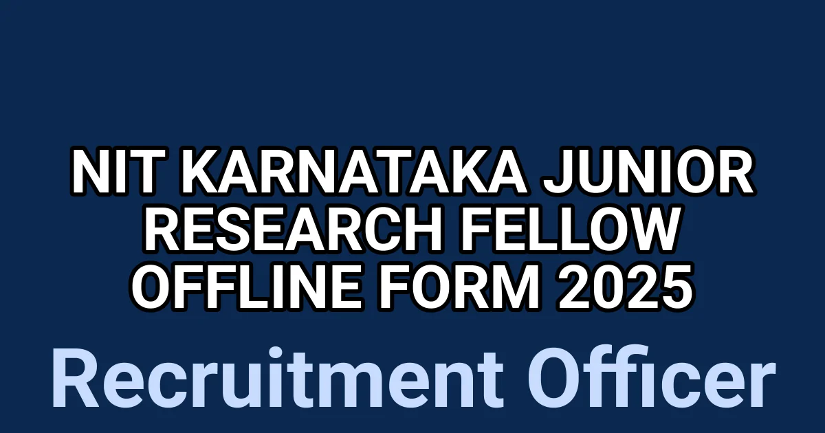 NIT Karnataka Junior Research Fellow Offline Form 2025 1 tmpicomajtb