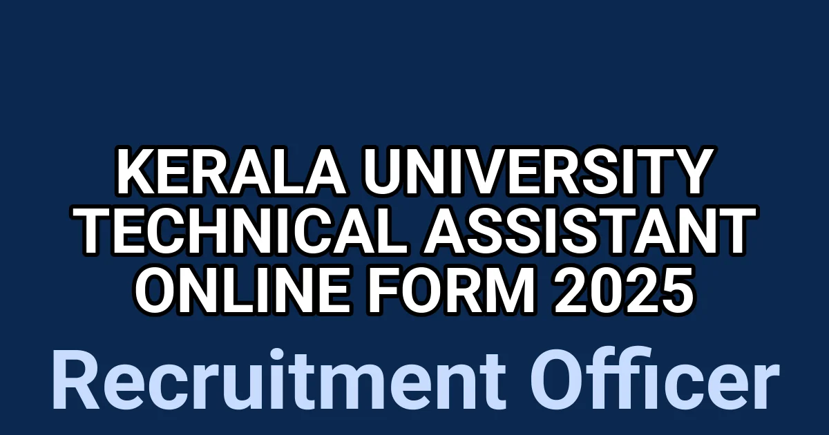Kerala University Technical Assistant Online Form 2025 1 tmpk37zmwpr