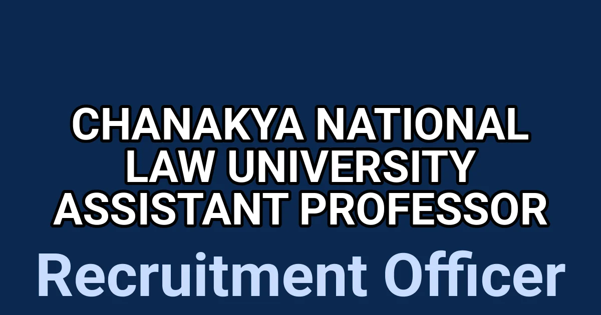 Chanakya National Law University Assistant Professor 1 tmpku5js6l0
