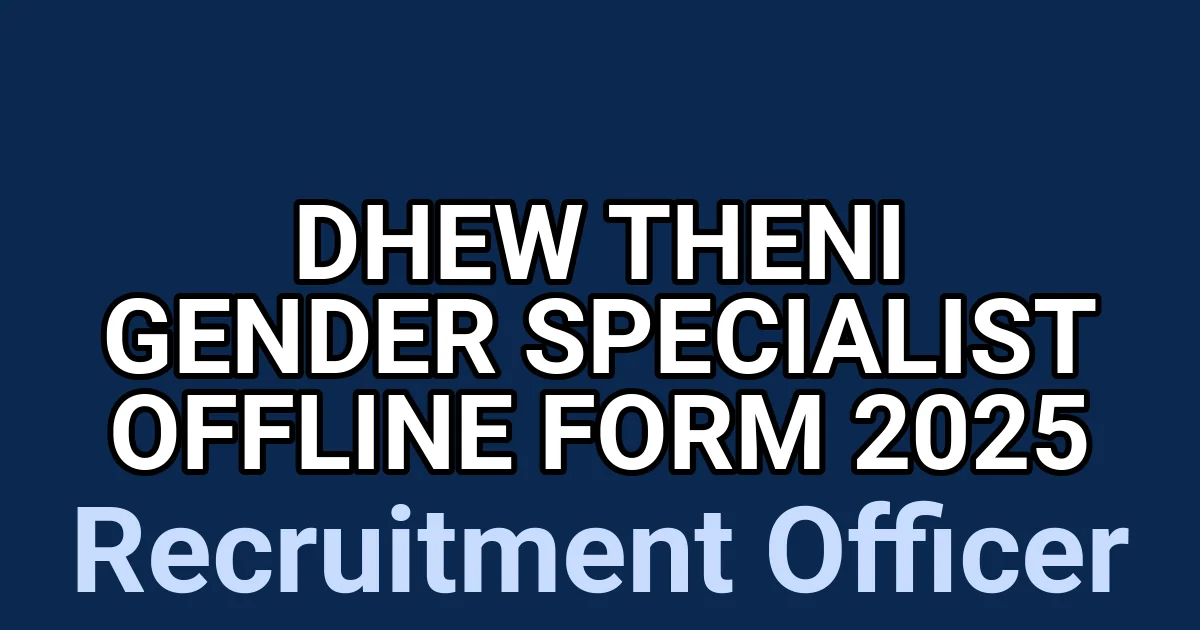 DHEW Theni Gender Specialist Offline Form 2025 1 tmpluwnbefw
