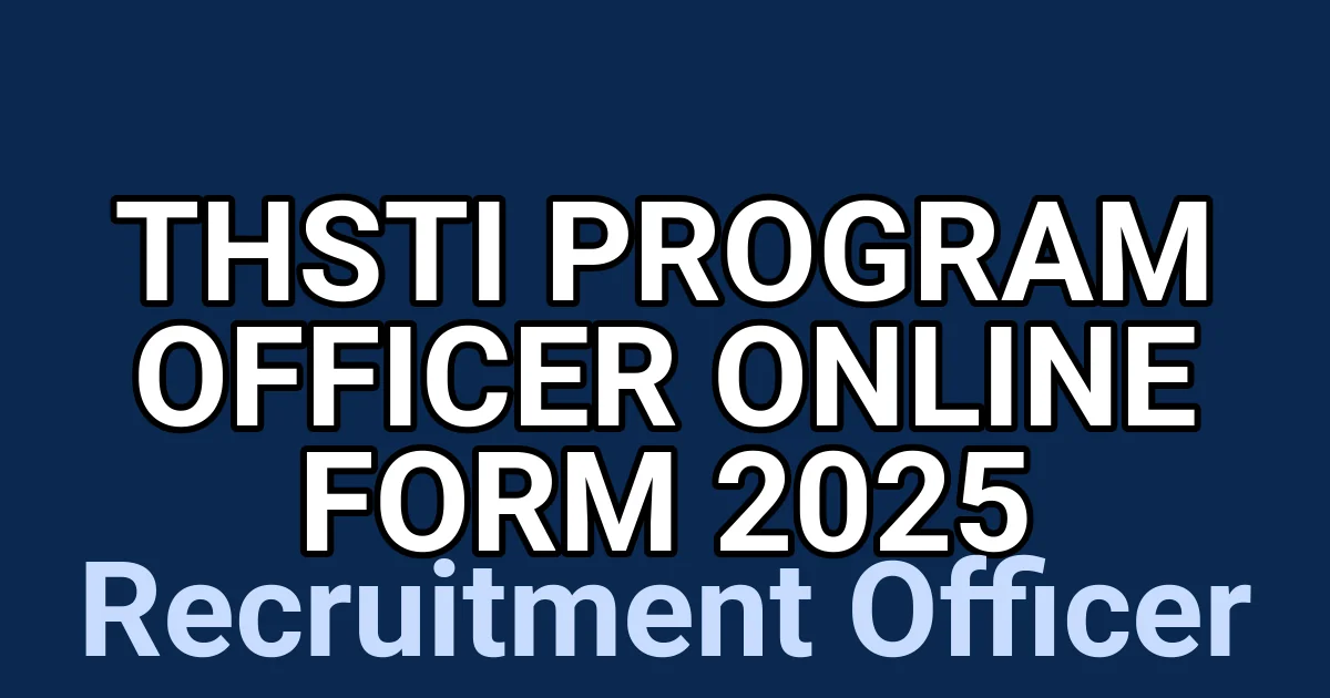 THSTI Program Officer Online Form 2025 1 tmppjnvoegv
