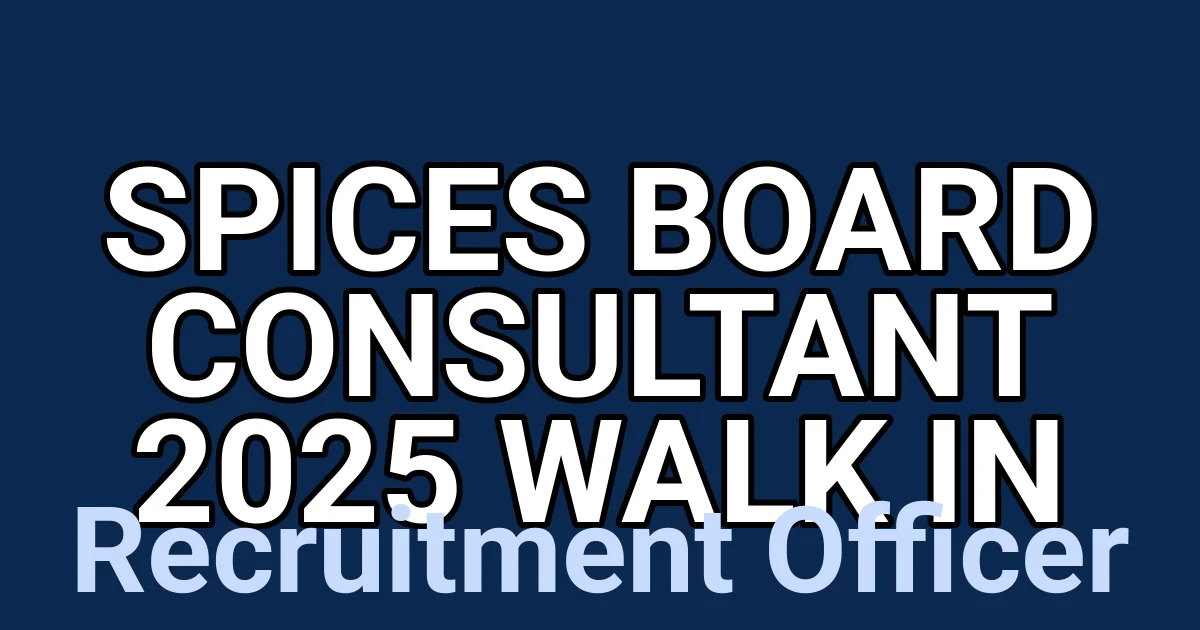 Spices Board Consultant 2025 Walk in 1 tmpso e63pl