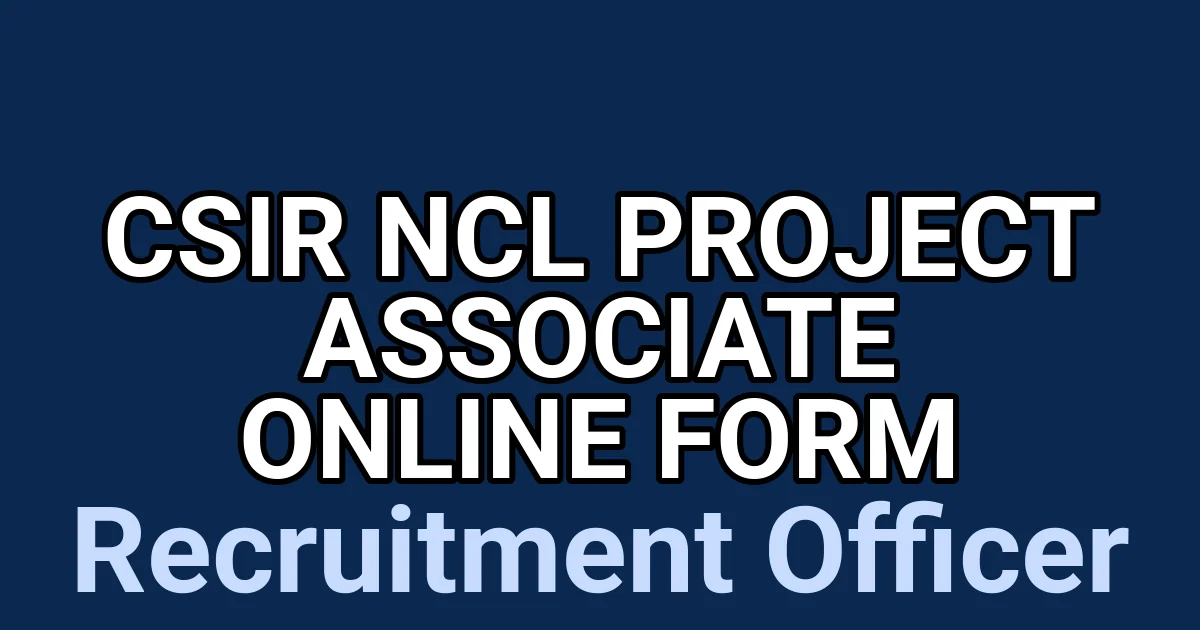 CSIR NCL Project Associate Online Form 1 tmpvwglvtp5