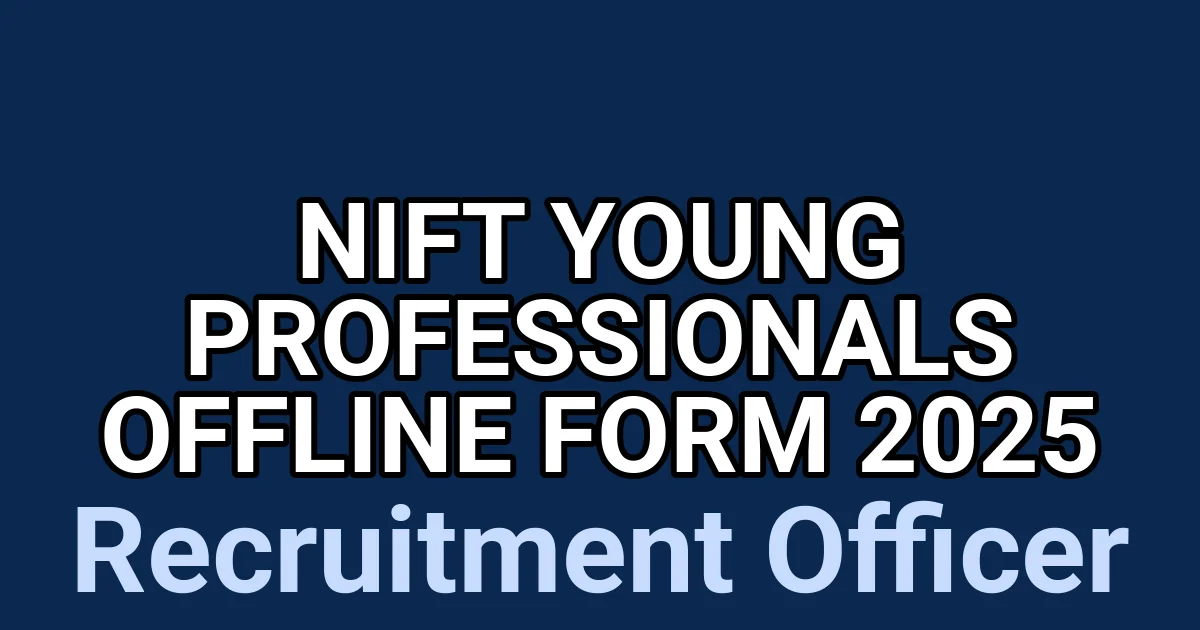 NIFT Young Professionals Offline Form 2025 1