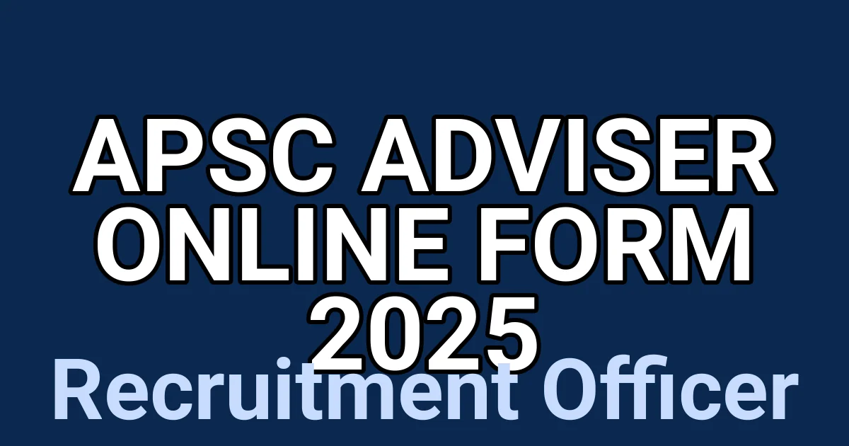APSC Adviser Online Form 2025 1